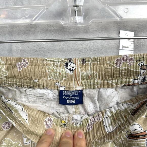 Peanuts x Reyn Spooner Snoopy Surf Shorts L Aloha Hawaii Print Uniqlo Collab - Picture 6 of 10